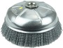 Weiler® 6" X 5/8" - 11" Nylox® Silicon Carbide Crimped Fill Cup Brush Weiler® 6" X 5/8" - 11" Nylox® Silicon Carbide Crimped Fill Cup Brush