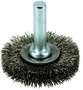 Weiler® 1 1/2" X 1/4" Stainless Steel Crimped Wire Wheel Brush