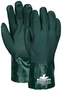 MCR Safety Large Hunter Green PlyFlex Jersey Lined PVC Chemical Resistant Gloves