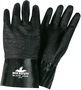 MCR Safety Large Black NeoMax Neoprene Chemical Resistant Gloves