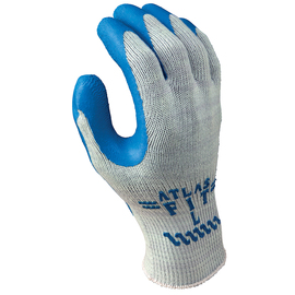 SHOWA™ Size 9 ATLAS® 10 Gauge Rubber Palm Coated Work Gloves With Polyester/Cotton Liner And Knit Wrist Cuff SHOWA™ Size 9 ATLAS® 10 Gauge Rubber Palm Coated Work Gloves With Polyester/Cotton Liner And Knit Wrist Cuff