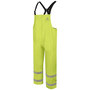 Bulwark® Large Hi-Viz Green/Yellow PVC/Modacrylic Knit/Cotton Flame Resistant/Water Repellent Overalls