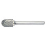 RADNOR™ SC-3L6DC 3/8" X 3/4" Cylindrical (Radius End) Shape Double Cut Carbide Burr