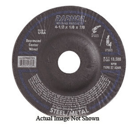 RADNOR™ 4 1/2" X .125" X 7/8" Aluminum Oxide Type 27 Depressed Center Cut Off Wheel