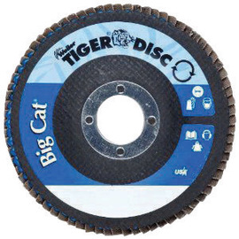 Weiler® Tiger® Big Cat 4 1/2" X 5/8" - 11" 40 Grit Type 27 Flap Disc