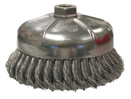 Weiler® 6" X 5/8" - 11 Steel Knot Wire Cup Brush