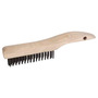 Weiler® 5" Stainless Steel Scratch Brush With Shoe Handle Handle