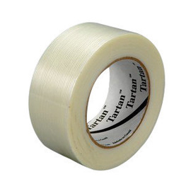 3M™ 2.83" X 60.14 yd Transparent Tartan™ 4 mil Polypropylene Film Filament Tape