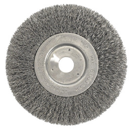 Weiler® 6" X 3/4" Trulock™ Steel Crimped Wire Wheel Brush