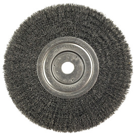 Weiler® 8" X 3/4" Trulock™ Steel Crimped Wire Wheel Brush