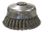 Weiler® 6" X 5/8" - 11 Steel Knot Wire Cup Brush