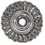 Weiler® 4" X M14 X 2" Dualife™ Mighty-Mite™ Steel Knot Wire Wheel Brush