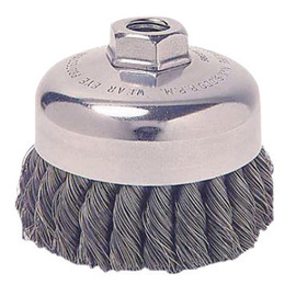 Weiler® 2 3/4" X 5/8" - 11 Steel Knot Wire Cup Brush