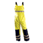 OccuNomix Medium Hi-Viz Yellow And Blue 30 1/2" Polyester And Oxford Bib Overalls