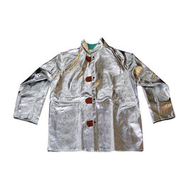 Chicago Protective Apparel Large Gray Aluminized Para-Aramid Blend Heat Resistant Jacket