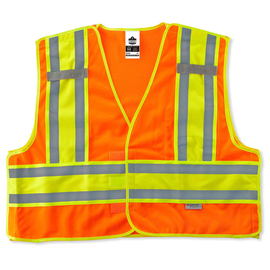 Ergodyne Large/X-Large Orange GloWear® 8245PSV Polyester Mesh Vest