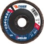 Weiler® Tiger® Ceramic 4 1/2" X 7/8" 40 Grit Type 29 Flap Disc