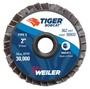 Weiler® Tiger® Bobcat 2" X Type S Mount 36 Grit Type 27 Flap Disc