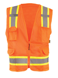 OccuNomix 2X Hi-Viz Orange Polyester/Mesh Vest