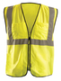 OccuNomix Large - X-Large Hi-Viz Yellow Polyester/Mesh Vest