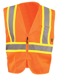 OccuNomix 2X Hi-Viz Orange Polyester/Mesh Vest