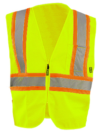 OccuNomix Medium Hi-Viz Yellow Polyester/Mesh Vest