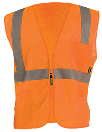 OccuNomix X-Large Hi-Viz Orange Polyester/Mesh Vest