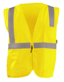 OccuNomix Large Hi-Viz Yellow Polyester Vest