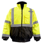 OccuNomix Large Hi-Viz Yellow And Black Polyester Oxford Jacket