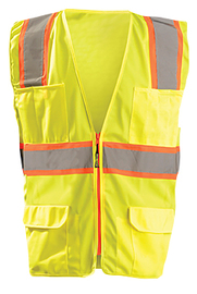 OccuNomix Large Hi-Viz Yellow Polyester Vest