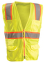 OccuNomix Large Hi-Viz Yellow Polyester/Mesh Vest