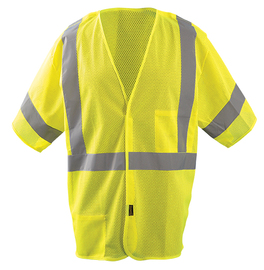 OccuNomix Medium - Large Hi-Viz Yellow Polyester/Mesh Vest