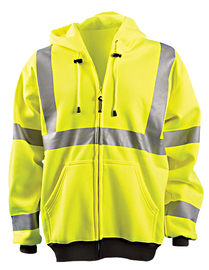 OccuNomix X-Large Hi-Viz Yellow Polyester/Fleece Sweatshirt