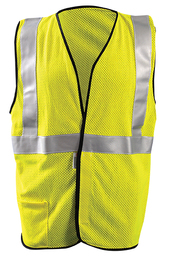 OccuNomix Large Hi-Viz Yellow Mesh/Modacrylic/Aramid Vest