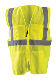 OccuNomix Small - Medium Hi-Viz Yellow Polyester/Mesh Vest