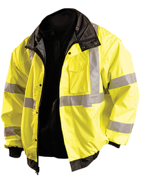 OccuNomix X-Large Hi-Viz Yellow Polyester Oxford Jacket