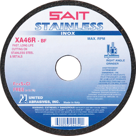 United Abrasives 7" X 1/16" X 7/8" SAIT Proprietary Blend Type 1 / Type 41 Cut Off Wheel