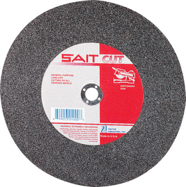 United Abrasives 18" X 3/16" X 1" SAIT Aluminum Oxide Type 1 / Type 41 Cut Off Wheel