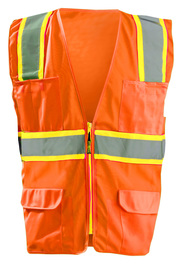 OccuNomix 2X Hi-Viz Orange Polyester Vest