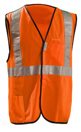 OccuNomix X-Large Hi-Viz Orange Polyester/Mesh Vest