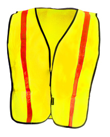 OccuNomix XL Hi-Viz Yellow Value™ Economy Lightweight Polyester Vest With Front Hook And Loop Closure