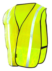 OccuNomix XL Hi-Viz Yellow Value™ Economy Lightweight Polyester Vest With Front Hook And Loop Closure