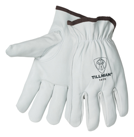 Tillman® Large White Top Grain Goatskin Unlined Drivers Gloves