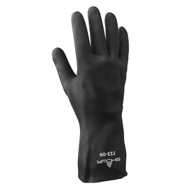 SHOWA™ Medium Black Cotton Flock Lined 24 mil Neoprene Chemical Resistant Gloves