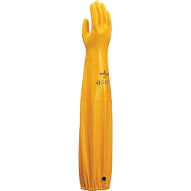 SHOWA™ Medium Yellow ATLAS® Cotton/Polyester Lined Nitrile Chemical Resistant Gloves