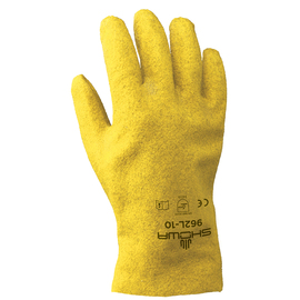 SHOWA® Size 11  Heavy Duty PVC Full Coated  Work Gloves With Cotton Liner And Slip-On Cuff