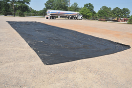 UltraTech 54' X 19' Black Polyester Blended PVC Ground Tarp