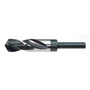 Drillco Nitro Series 1000A 29/32" X 6" Bright And Black HSS S&D Drill Bit With 1/2" Reduced Shank And 3" Spiral Flute