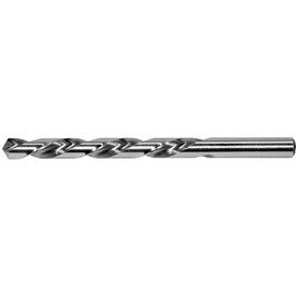 Drillco Series 200LH 5/16" X 4 1/2" Bright HSS General Purpose Left Hand Jobber Length Drill Bit With Straight Shank And 3 3/16" Spiral Flute