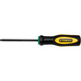 Stanley® T20 X 3 1/4" X 7 1/8" Nickel Plated Heat Treated Alloy Steel Standard Star Screwdriver With Slip-Resistant Textured Grip Ergonomic Handle